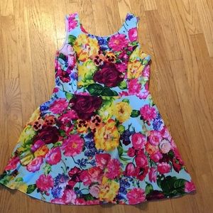 Floral fit and flare dress
